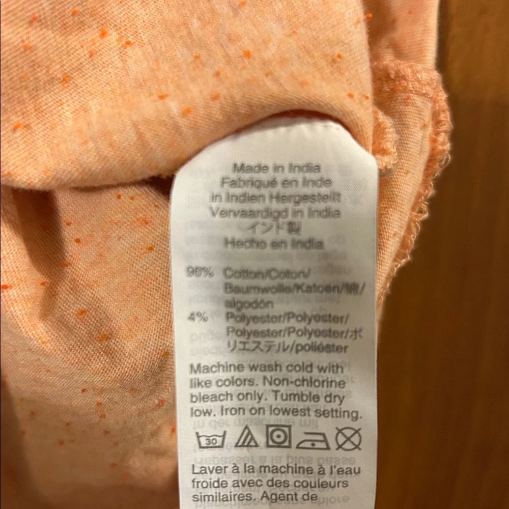 J. Crew Men’s Orange Short Sleeve Tee, Large